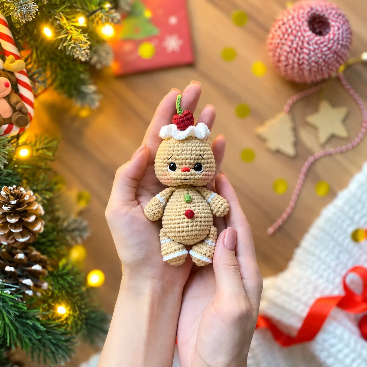 Complete 5-in-1 Christmas amigurumi crochet set