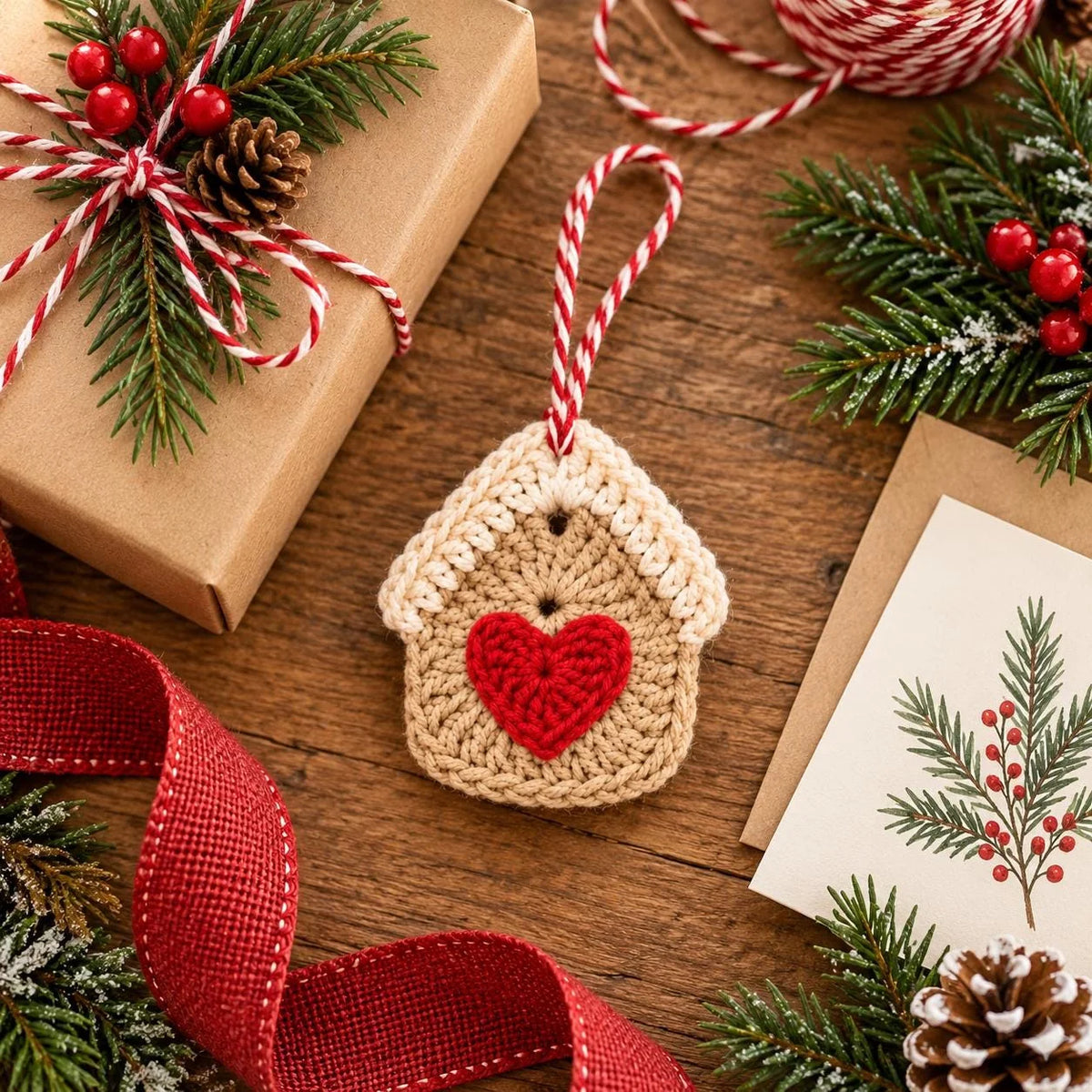 Crochet gingerbread house ornament – photo 5