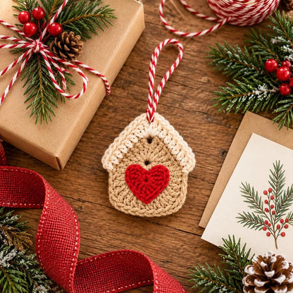 Crochet gingerbread house ornament – photo 5