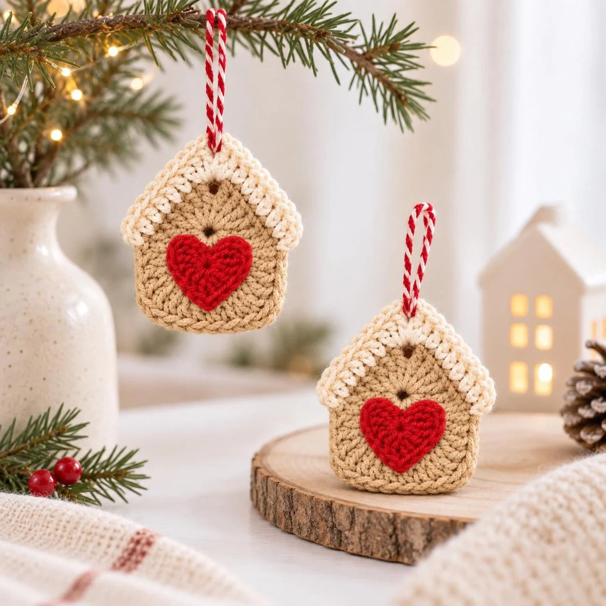 Crochet gingerbread house ornament – photo 6