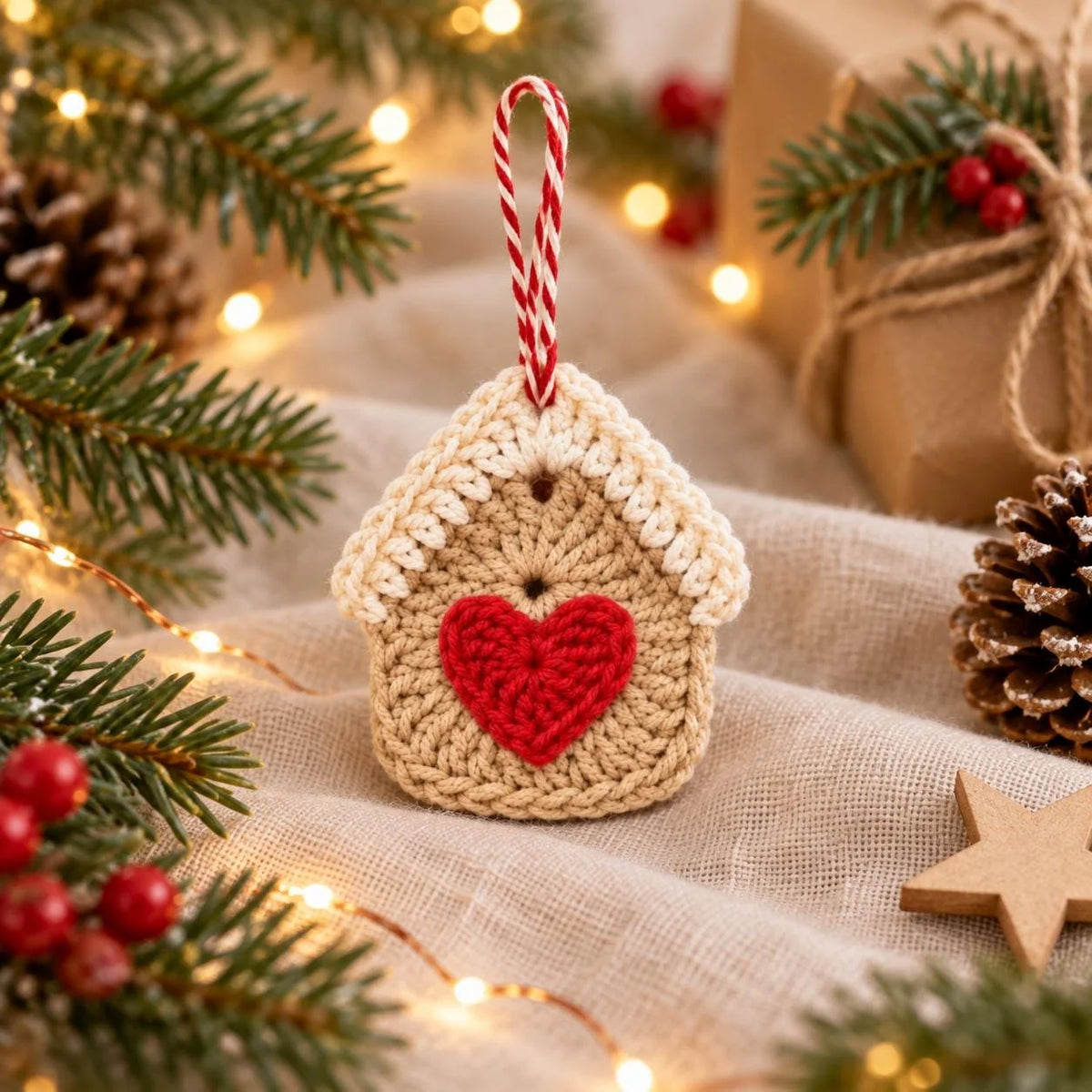 Crochet gingerbread house ornament – photo 7