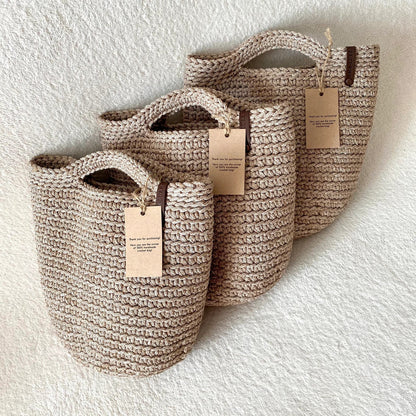 Handmade crochet tote bag for everyday use, market and leisure