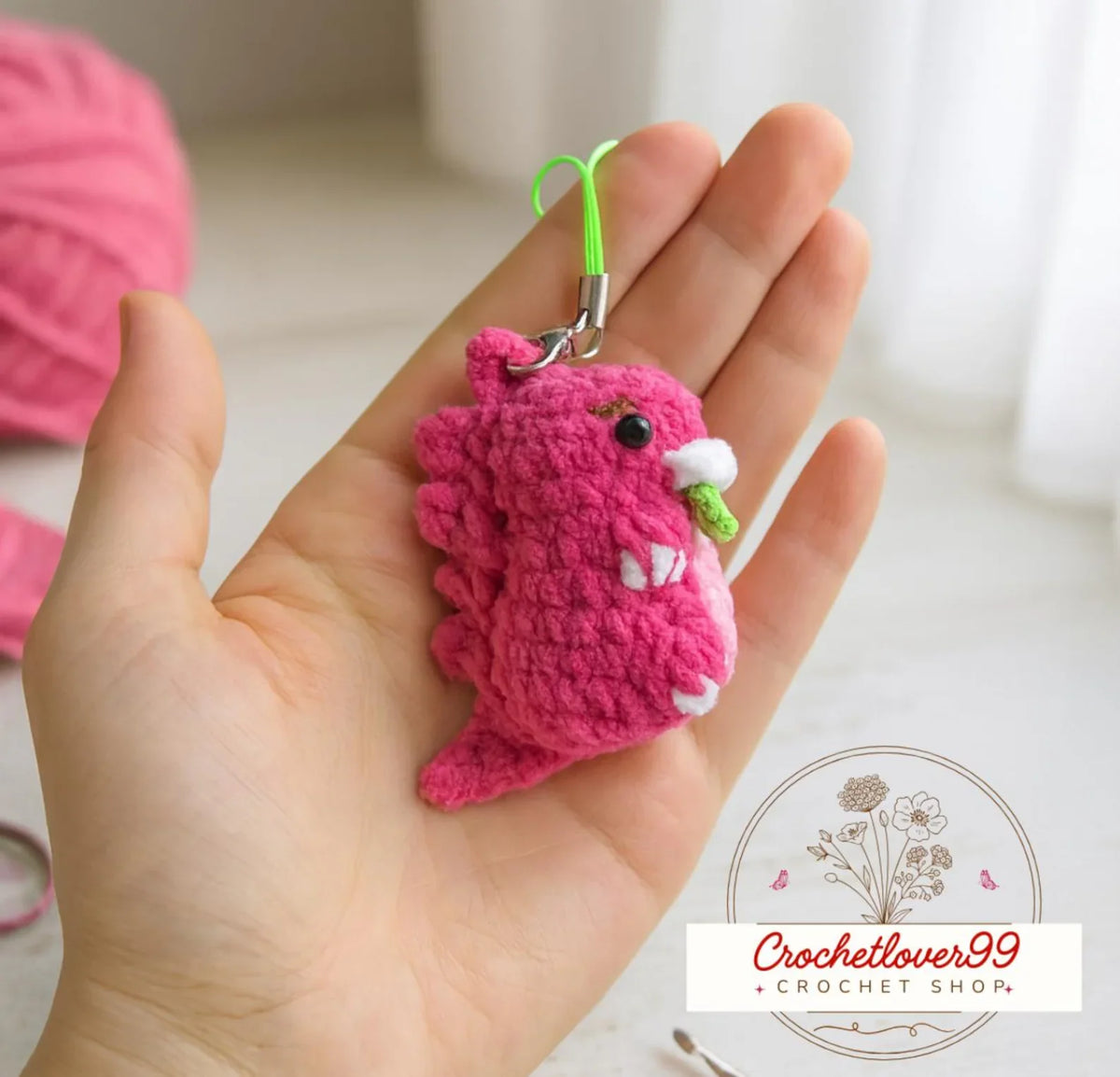 Handmade mini amigurumi displayed as small gifts