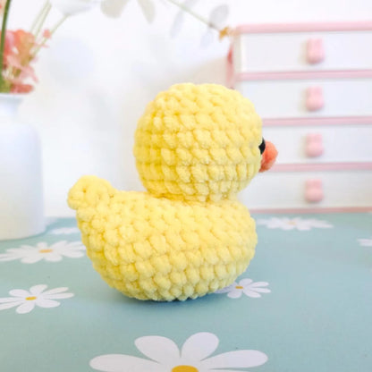 Crochet rubber duck amigurumi pattern cover image