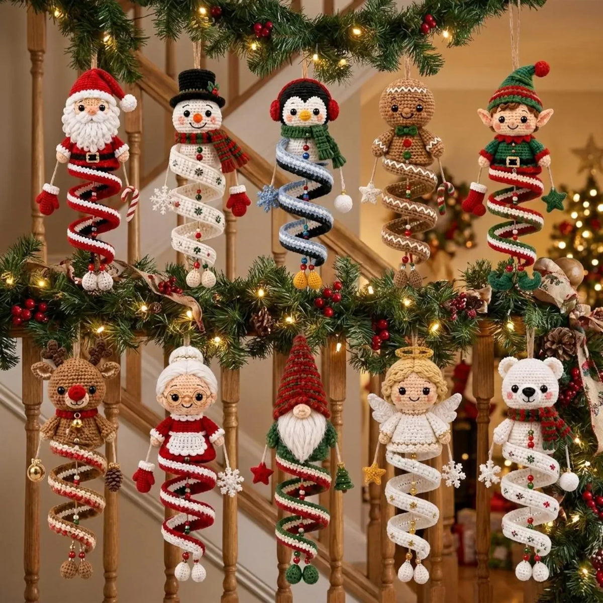 Crochet Christmas spiral ornaments – photo 5